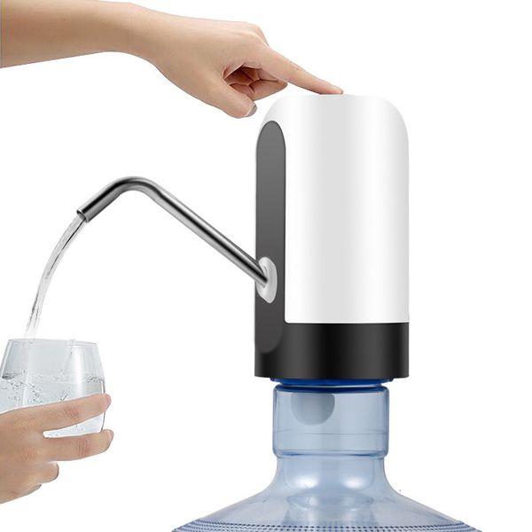 Andere Trinkgefäße Elektrische Wasserpumpe mit Fass, USB-Aufladung, Wasserflaschen-Pumpenspender, Wasserpumpgerät, elektrischer Aufladungs-Wasserspender 230704