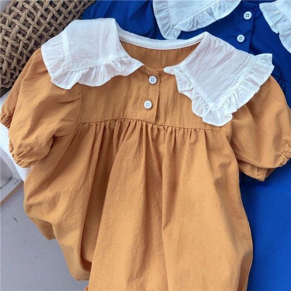 Abiti da ragazza 2023 Summer Light Luxury Fashion Girls Dress Kids Comodo abbigliamento casual da boutique Stile semplice