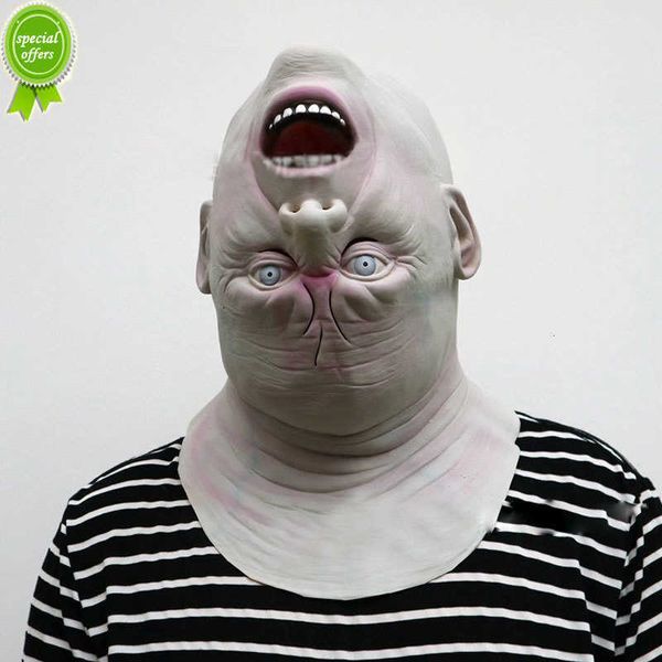 Neue Halloween Reverse Old Man's Head Maske Horror Zombie Latex Blutige Gruselmaske Rollenspiel Moschus Party Dekoration Rollenspiel Requisiten