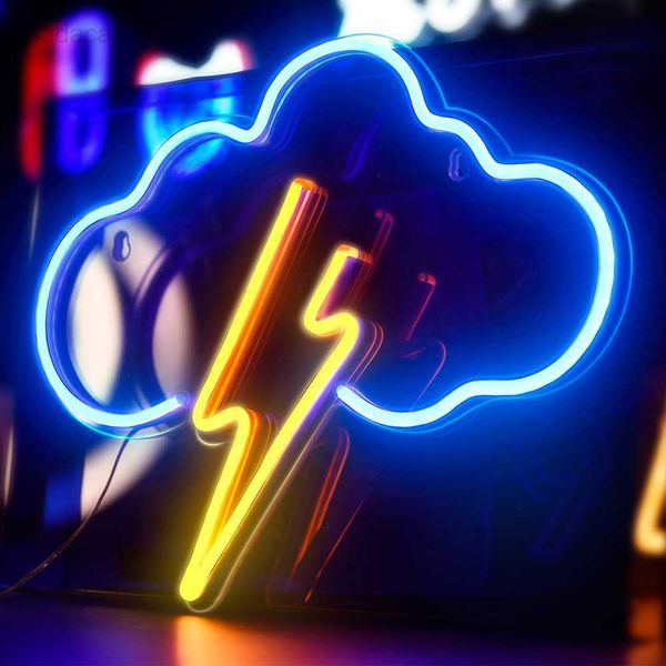 Luzes Icelaw LED Signs Atacado Noite Decoração de Quarto Dream Planet Cloud Light Dropshipping Para Quarto Néon Personalizado HKD230704