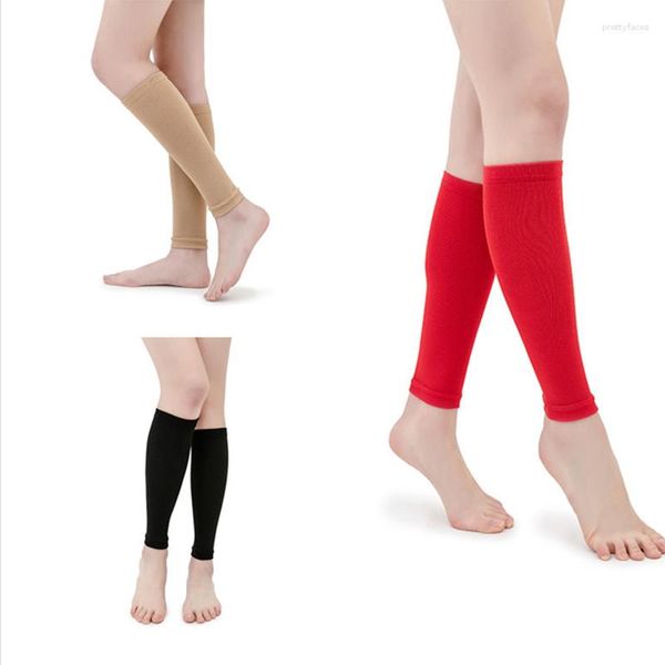 Calzini da donna Compressione del polpaccio per vene varicose da equitazione Stretch Open Toe Knee Men