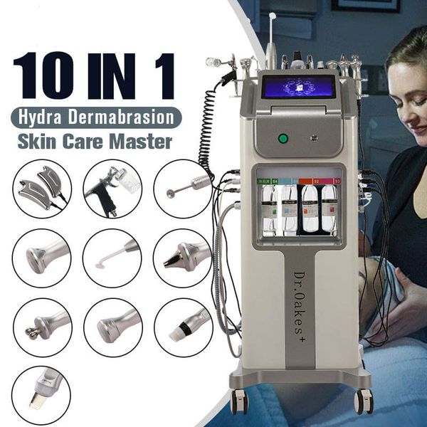 Equipamento para salão de beleza removedor de rugas da pele Hydra Oxygen 10 em 1 Diamond Dermoabrasão Jet Peel Machine Hydra Care Facial Machine