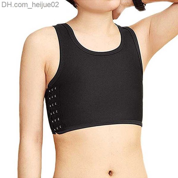 Taille Bauch Shaper S5XL Flache Brust Binder Les Korsett Tomboy Lesben Unterwäsche Frauen Nahtlose Sommer Kurze Weste Plus Größe Tank Top Shaper Bustier Z230705