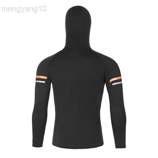 Roupas de mergulho Roupas secas Jaqueta de roupa de mergulho 1,5 mm Camisa térmica de neoprene com capuz de manga comprida Partes de cima ou de baixo/calças Roupas de mergulho para homens HKD230704