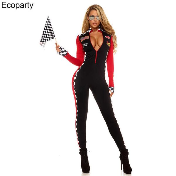 Sexy Set Miss Racer Racing Sport Driver Costume Super Car Grid Girl Fancy Dress Outfit Costume sexy Large Size S-2XLHKD230703