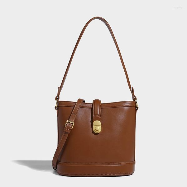Вечерние сумки высококачественная сумка для ведра для женщин классический дизайн роскошная мода на плечо.
