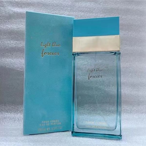 Kadın için lüks büyüleyici parfüm kokusu açık mavi sonsuza dek Homme 100ml eau de parfum edp doğal sprey tasarımcı güçlü kokular bayan daha uzun süreli toptan satış