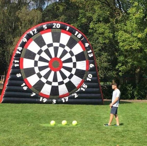 2m-5m Modische 3 Meter aufblasbare Fußball-Dart-Brett-Kick-Spiel-Schlauchboote, Fußballspiel-Ziel mit Bällen