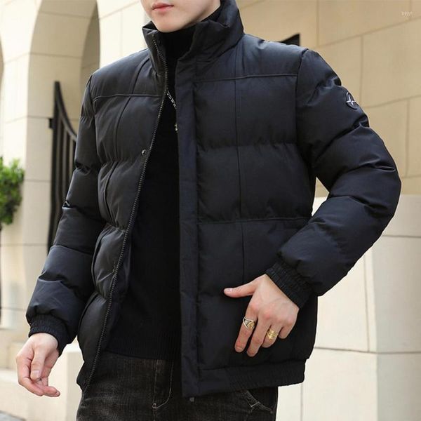 Giacche da uomo Uomo spesso Moda coreana Parka sottile per capispalla Cappotti Collo alla coreana Giacca imbottita in cotone frangivento Chaquetas