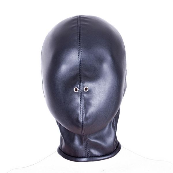 New Adult Game Bondage Quality PVC Fetish Hood Maschera copricapo completamente chiusa 0285239I