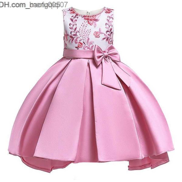 Vestidos para meninas Roupas de verão para crianças Vestidos para meninas tamanho 2-10 anos Vestido de bebê Crianças Laço Roupas de flores Fantasia de princesa Vestido de festa para meninas Y19061701 Z230704