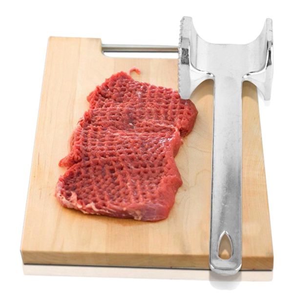 Amaciador de Carne Martelo Ferramentas Metal Liga de Alumínio Batedor de Bife Carne de Porco Frango Vitela Aves Utensílio de Cozinha Martelos de Carne