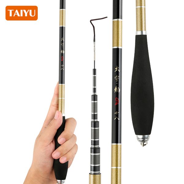 Varas de pesca para barco TAIYU 3.6M 3.9M 4.5M 5.4M Vara de pesca telescópica de fibra de carbono 39-83g Vara de água doce ultraleve Stream Taiwan isca de pesca varas 230703