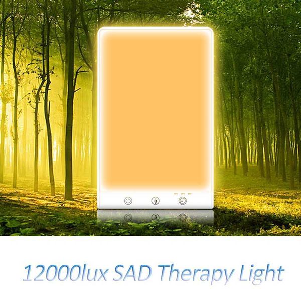 Ночные светильники 12000 Lux Lex Led Sad терапия настроение Light 3200K 5500K Daylight Timming 3 моды 5V Имитировать естественное лечение сезонное аффективное расстройство HKD230704
