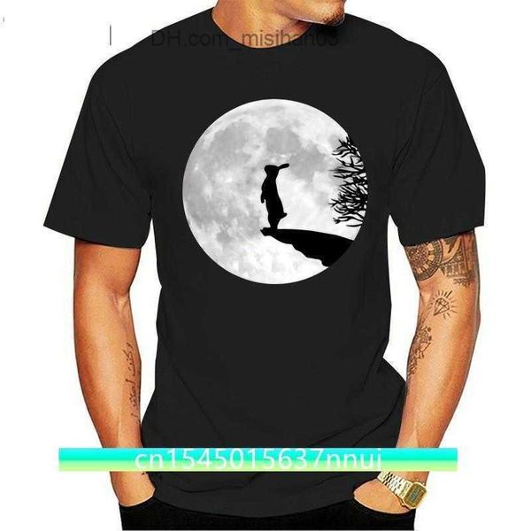 T-shirt da uomo Cool T Shirt Werewolf Bunny Bunnies Rabbit Hare Moon Fullmoon Howl Maglietta da uomo T-shirt aderente da uomo per uomo Hip Hop Z230706