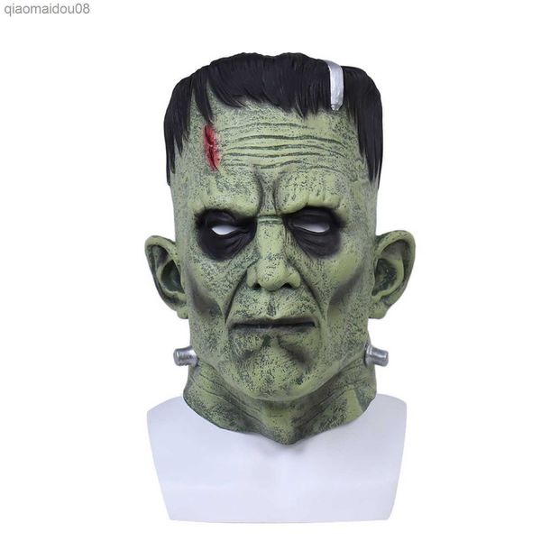 Maschera di Frankenstein Devil Monsters Maschere Cosplay Zombie Mascarillas Evil Maschere in lattice Anime Face Mascaras Costume di Halloween Puntelli L230704