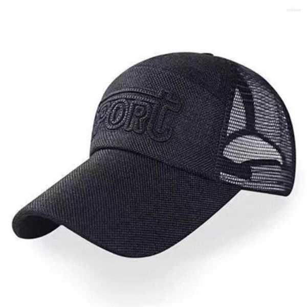 Berets Mesh Baseball Cap Schnell trocken Sonnen Hat Fashion Leinen Net für Outdoor Sports Männer Frauen Wandern Camping Frühling und Sommer