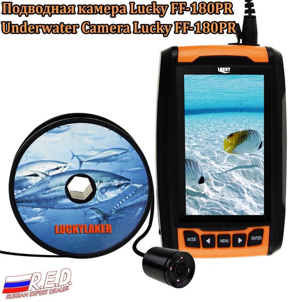 Fischfinder LUCKY FF-180PR Unterwasserkamera, Fischfinder, 120 Weitwinkel, 20 m Kabellänge, 4 IR-LEDs, 4,3-Zoll-Display, wiederaufladbar, HKD230703