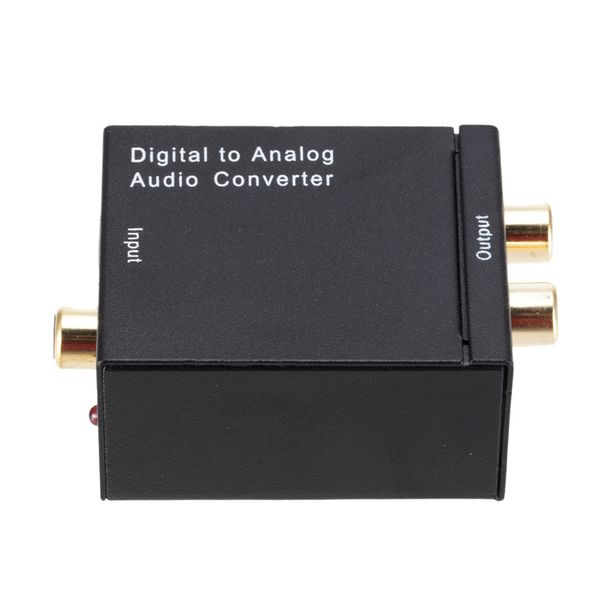 Conversor de Áudio Digital para Analógico Fibra Óptica Digital Toslink Coaxial para Analógico RCA L/R Adaptador de Conversor de Áudio Amplificador