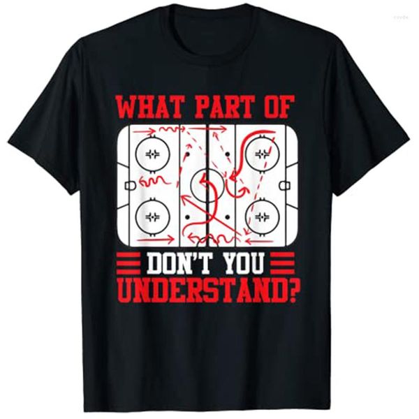 Damen-T-Shirts. Lustiges T-Shirt für Eishockeyspieler. Was Teil des Hockeys ist? Verstehst du nicht?