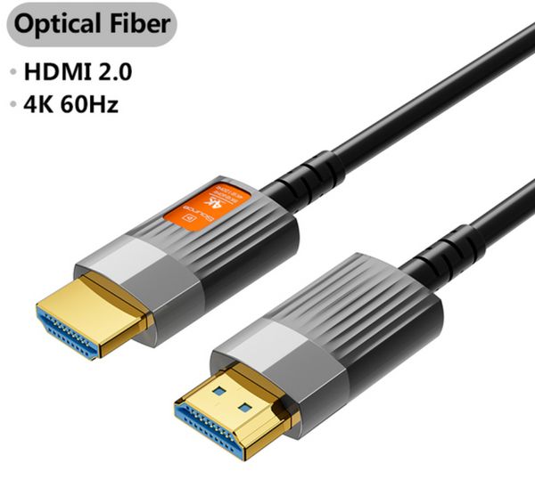 HDMI-Glasfaserkabel 4K 60 Hz HDMI-kompatible Ultrahoch-Geschwindigkeit 18 Gbit / s