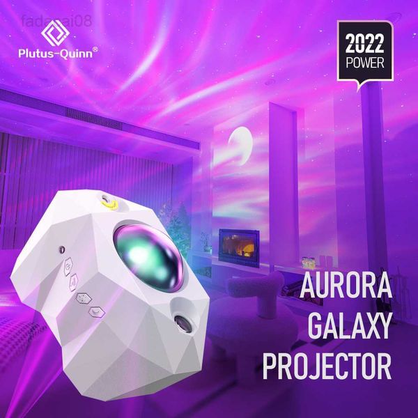 Led Aurora Borealis Moon Galaxy Gece Işıkları Bluetooth Müzik Lazer Yıldız Nebula Projeksiyon Yatak Odası Dekorasyon Atmosfer Projektör HKD230704