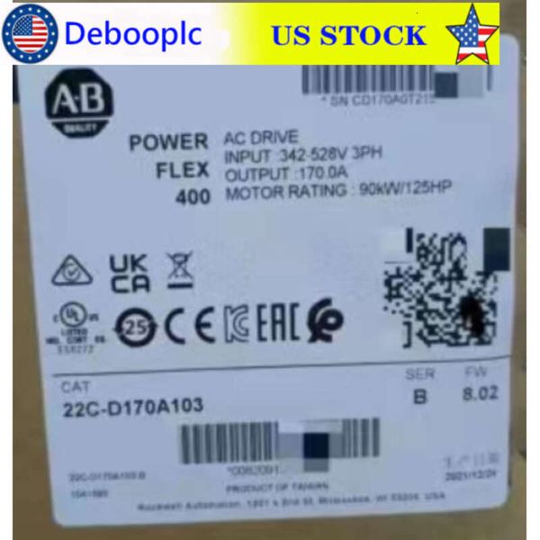 Allen-bradley 22c-d170a103 Powerflex 400 90 Kw 125 Hp Ac Drive 22cd170a103