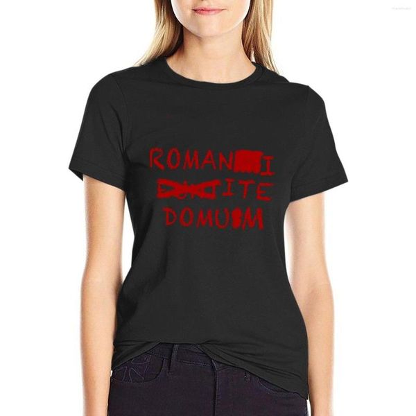 Kadın Polos Romalılar Eve Gidiyor T-Shirt Yaz Giysileri Kadın Giysileri