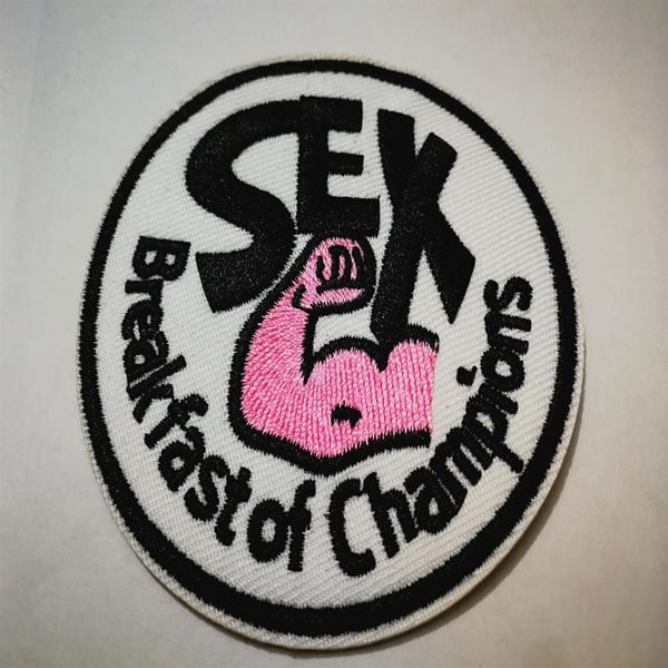 SEX Breakfast of Champions Kleidung Weste Jacke Patches für F1 James Hunt Racing Eisen auf Nähen auf bestickte Patches263Z