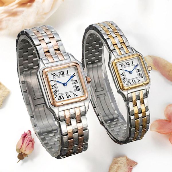 Panzeruhr zum Verkauf Vintage-Uhr Damenuhr Silberuhr Damen quadratische Uhr Armbanduhr Rom-Uhr Geschenk für Frauen mit Uhrenbox