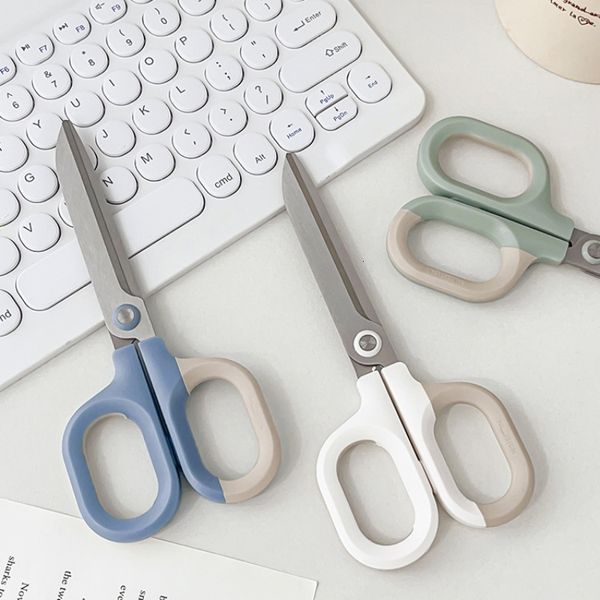 Forbici da ufficio 1 pz Colpire Colore Scissor 15 cm Lama in acciaio inossidabile Taglierina per coltello per carta Lavoro manuale Arte Ufficio Scuola Famiglia F7255 230703