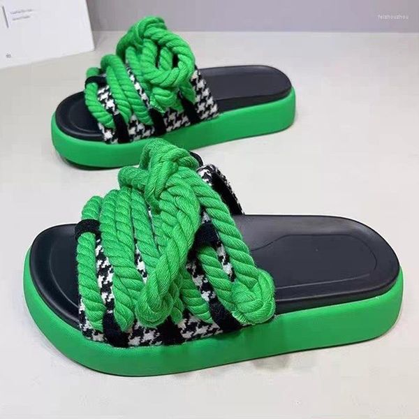 Slippers Summer Flats Shoes Platform Women Sandals Fashion Fasual Flip Flops Beach Home Walking Slides Zapatos 2023