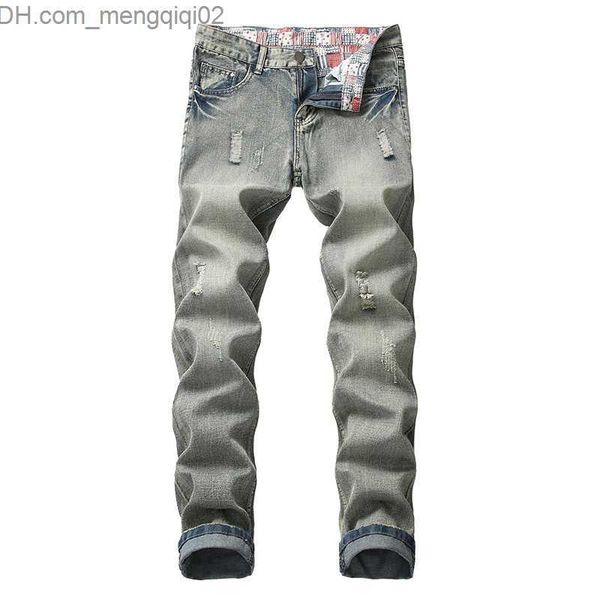 Herren Jeans Herren Denim Jogginghose Herren Distressed Jeans Große Größe Coole Jungen Designer Ripped Fashion Z230707