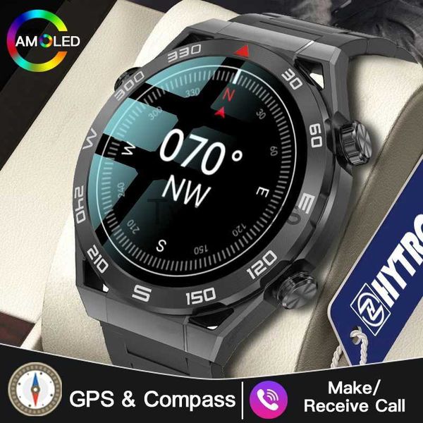 Akıllı Saatler Kubbe Kameraları 2023 Yeni NFC EKG+PPG Bluetooth Çağrı Akıllı GPS Tracker hareket bileziği fitness için Huawei Es Ultimate Smart Men x0705