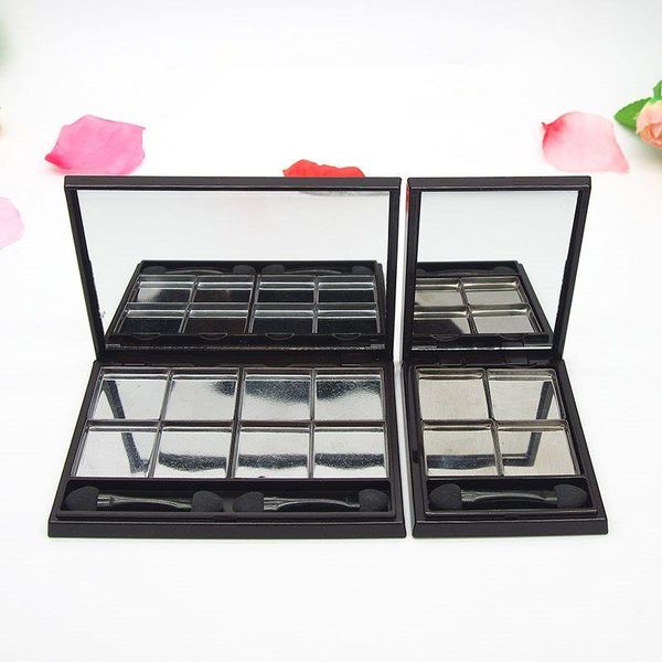 Magnetico Vuoto Ombretto Concealer Box Cosmetici Trucco Portapolvere Palette in alluminio Strumento fai da te Plastica nera F3835 Ijajg