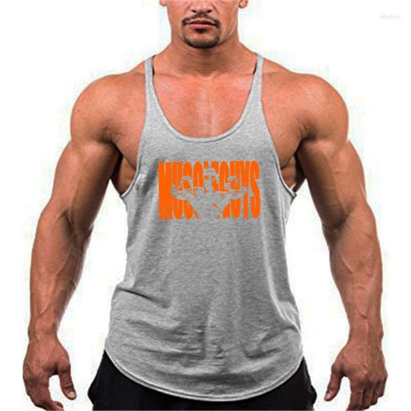 Canottiere da uomo Marca Muscle Guys Y Back Abbigliamento da palestra Fitness Stringer Top Uomo Bodybuilding Abbigliamento Gilet in cotone Allenamento Canotta