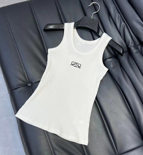 Bayan Tops Tasarımcı Gömlek Kadın Tişörtlü Tank Top Kadın Örgü Tee Designer Örme Örme Spor Tank Top Nefes Alabilir Yoga Yelek Boyutu S-2XL