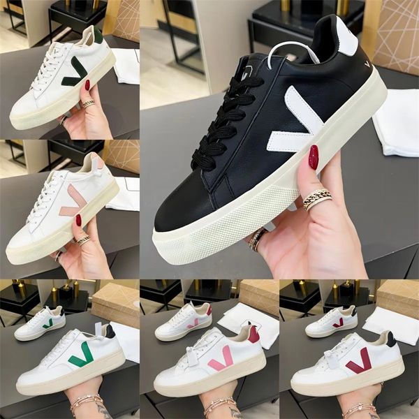 Luxury Designer Donna Uomo Scarpe casual Cucitura Lettera VA Pelle Bianco Nero Scarpe da corsa Scarpe da ginnastica sportive con lacci di marca di alta qualità Fodera Suola in gomma Scarpe da ginnastica