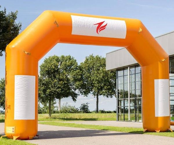 Modelo de arco inflável personalizado, arco inflável publicitário para início de corrida e linha de chegada para atividades ao ar livre