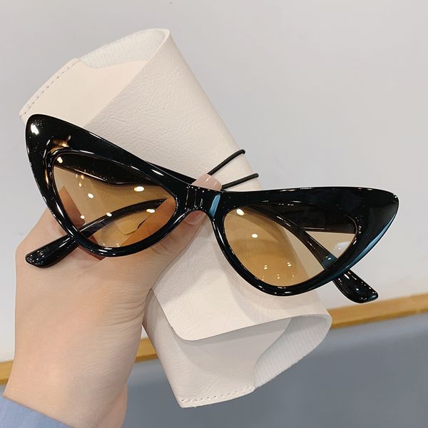 Sonnenbrillenrahmen Mode Cat Eye für Frauen Trendy Die neueste Persönlichkeit Ins Net Rote Brille UV400 Outdoor Street Shop 230704