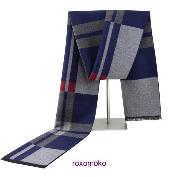 Top Original Bur Home Sciarpe invernali negozio online Sciarpa da uomo Nuovo stile Casual Calore Colore a contrasto Versione coreana Moda per giovani Collo Tendenza