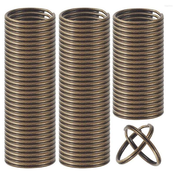 Sacchetti per gioielli 200PCS Portachiavi Split Bulk Portachiavi per portachiavi e artigianato (Bronzo)