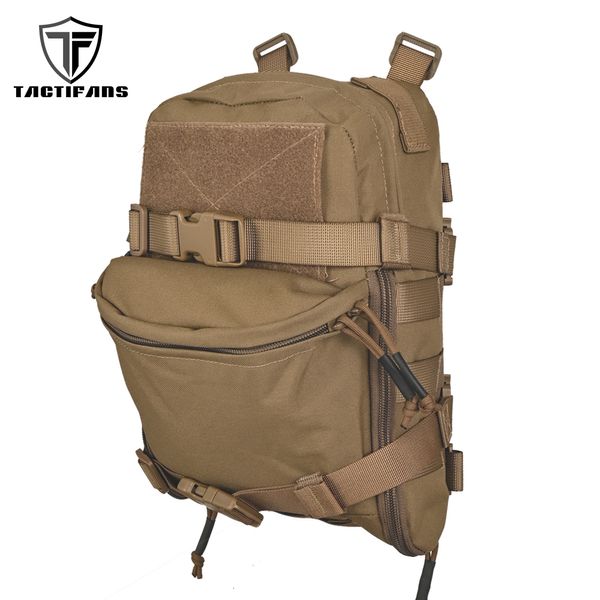 Outdoor -Taschen Mini Hydratation Bag Tactical Rucksack Wasser Blase Molle Ykk Reißverschluss Beutel Militärjagd 500D Nylon Sport 230630