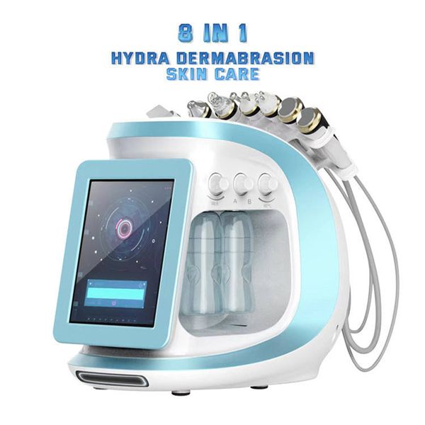 Aqua Skin Care Peeling viso RF BIO Oxygen Jet Water Skin Scrubber Diamond Microdermabrasion Smart Ice Blue Machine