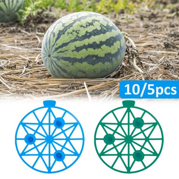 Andere Gartengeräte 10 5PCS Melonenwiege Stützständer Gartenarbeit Wassermelonenhalter Pflanzung Stabiles Kunststofftablett für Melonenfrüchte 230704