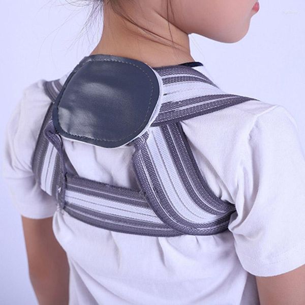 Modeladores femininos adultos crianças ajustáveis costas cinto de suporte de peito corretores de postura correta cinta de ombro MV66