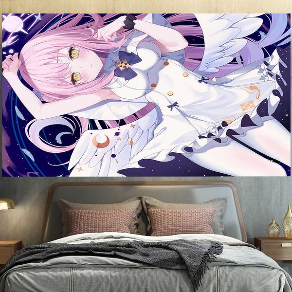 Wandteppiche, zweidimensional, sexy Mädchen, Wandbehang, Wandteppich, Raumdekoration, japanische Cartoon-Schlafsaal, Schlafzimmer, Wohnzimmer, Dekoration