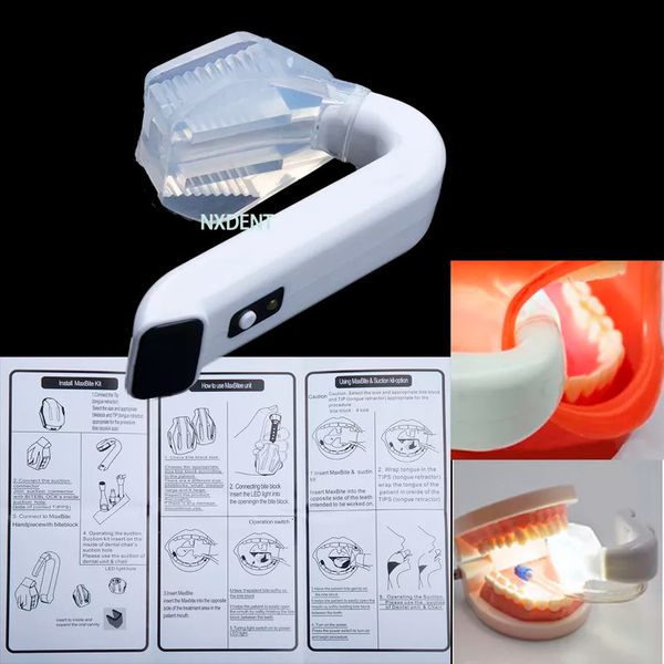 Andere Mundhygiene 1 Sets Dental Intraoral Light Plus kabelloses LED-Lampensystem mit Absaugung Zahnarzt 230704