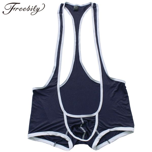 Costumi da bagno da uomo Wrestling Hanger Mankini Costume da bagno Calzini elastici Tasche rialzate Biancheria intima da boxe Abbigliamento fantasia Indumento attillato 230705