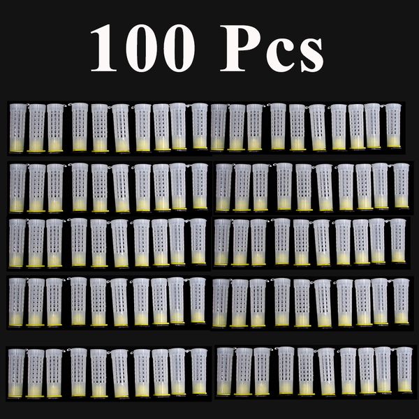 Other Pet Supplies 100PCS Wholesale Apicultura Rainha Abelha Sistema de Criação Gaiolas de Proteção Ferramentas de Plástico Larva Anti Mordida Equipemnt Farm 230704